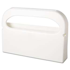 HOSPECO Toilet Seat Cover Dispenser, Half-Fold, Plastic, White, 16w x 3 1/4d x 11 1/2h