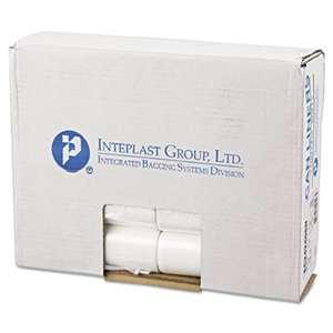 INTEGRATED BAGGING SYSTEMS Commercial Can Liners, Perforated Roll, 10gal, 24 x 24, Natural, 1000/Carton