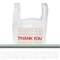 INTEGRATED BAGGING SYSTEMS "Thank You" Handled T-Shirt Bags, 11 1/2 x 21, Polyethylene, White, 900/Carton