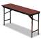 ICEBERG ENTERPRISES Premium Wood Laminate Folding Table, Rectangular, 72w x 18d x 29h, Mahogany