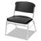 ICEBERG ENTERPRISES Rough N Ready Series Big & Tall Stackable Chair, Black/Silver, 4/Carton