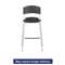 ICEBERG ENTERPRISES Caf‚Works Bistro Stool, Blow Molded Polyethylene, Graphite/Silver