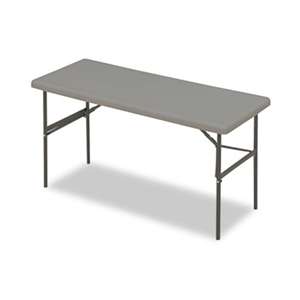 ICEBERG ENTERPRISES IndestrucTables Too 1200 Series Resin Folding Table, 60w x 24d x 29h, Charcoal