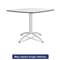 ICEBERG ENTERPRISES Cafe Table, Breakroom Table, 36w x 36d x 30h, Gray Melamine Top, Steel Legs