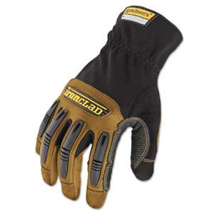 IRONCLAD PERFORMANCE WEAR Ranchworx Leather Gloves, Black/Tan, Large