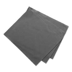 INNOVERA Microfiber Cleaning Cloths, 6" x 7", Grey, 3/Pack