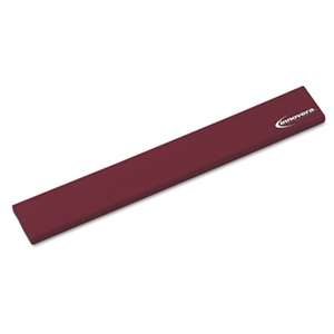 INNOVERA Natural Rubber Keyboard Wrist Rest, Burgundy