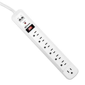 Innovera 71654 Surge Protector, 7 Outlets, 6 ft Cord, 540 Joules, White