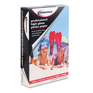 INNOVERA High-Gloss Photo Paper, 4 x 6, 100 Sheets/Pack