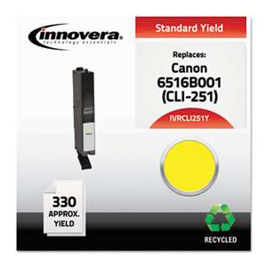 INNOVERA Remanufactured 6516B001 (CLI-251Y) Ink, Yellow