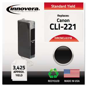 INNOVERA Remanufactured 2946B001 (CLI-221) Ink, Black