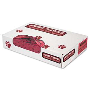 JAGUAR PLASTICS Health Care "Biohazard" Printed Liners, 1.3mil, 40 x 46, Red, 100/Carton