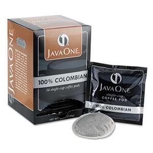 JAVA TRADING CO. Coffee Pods, Colombian Supremo, Single Cup, 14/Box