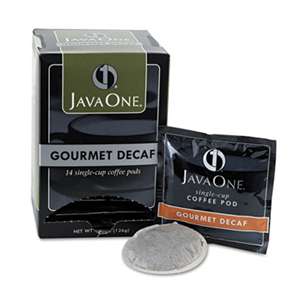 JAVA TRADING CO. Coffee Pods, Colombian Decaf, Single Cup, Pods, 14/Box