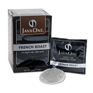 JAVA TRADING CO. Coffee Pods, French Roast, Single Cup, 14/Box