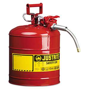 JUSTRITE MFG CO AccuFlow Safety Can, Type II, 5gal, Red, 5/8" Hose