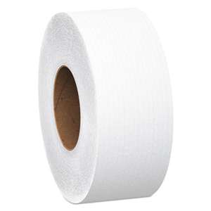 Scott 07827 Tradition JRT Jumbo Roll Bathroom Tissue, 2-Ply, 12" dia, 2000ft, 6 Rolls/Carton