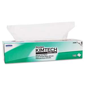 Kimtech* 34256BX KIMWIPES, Tissue, 16 3/5 x 16 5/8, 140/Box