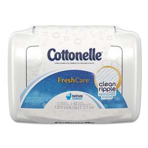 Cottonelle 36734 Fresh Care Flushable Cleansing Cloths, White, 3.75 x 5.5, 42/Pack