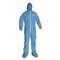 KIMBERLY CLARK A65 Hood & Boot Flame-Resistant Coveralls, Blue, 2X-Large, 25/Carton