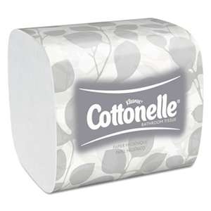 Cottonelle 48280 Hygienic Bathroom Tissue, 2-Ply, 250/Pack, 36/Carton