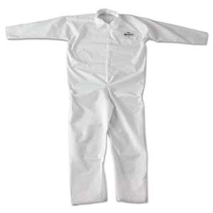 KIMBERLY CLARK A20 Breathable Particle-Pro Coveralls, Zip, 2X-Large, White, 24/Carton