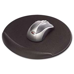 Kelly Computer Supply 50155 Viscoflex Memory Foam Oval Mouse Pad, Black