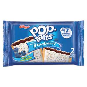 KELLOGG'S Pop Tarts, Frosted Blueberry, 3.67oz, 2/Pack, 6 Packs/Box