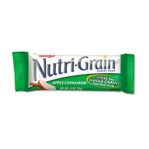 KELLOGG'S Nutri-Grain Cereal Bars, Apple-Cinnamon, Indv Wrapped 1.3oz Bar, 16/Box