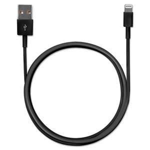 KENSINGTON Charge/Sync Cable, Lightning 8Pin Connector to USB, 1 Meter