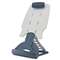 ACCO BRANDS, INC. InSight Adjustable Desktop Copyholder, Plastic, Holds 50 Sheets, Gray/Dark Blue