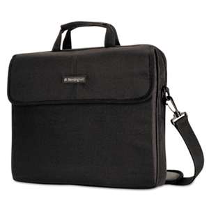 KENSINGTON 15.6" Laptop Sleeve, Padded Interior, Inside/Outside Pockets, Black