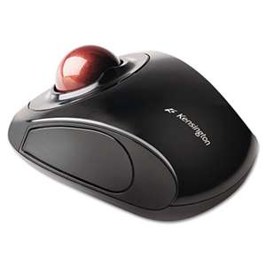 KENSINGTON Orbit Wireless Trackball, Black/Red