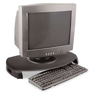 KANTEK INC. CRT/LCD Stand with Keyboard Storage, 23 x 13 1/4 x 3, Black