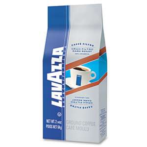 LAVAZZA Gran Filtro Italian Dark Roast Coffee, 2.25oz, Ground Fraction Pack, 30/Carton