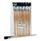 CHARLES LEONARD, INC Long Handle Easel Brush, Size 22, Natural Bristle, Flat, 12/Pack