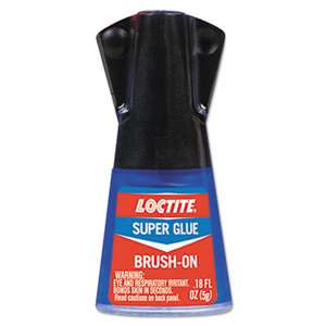 LOCTITE CORP. ACG Super Glue Brush On, 0.17 oz, Clear