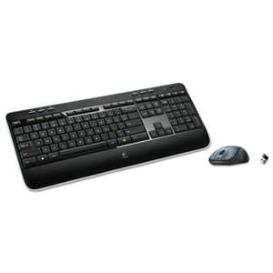 LOGITECH, INC. MK520 Wireless Desktop Set, Keyboard/Mouse, USB, Black