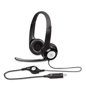 LOGITECH, INC. H390 USB Headset w/Noise-Canceling Microphone