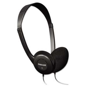 MAXELL CORP. OF AMERICA HP-100 Headphones, Black