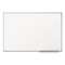 MEAD PRODUCTS Dry-Erase Board, Melamine Surface, 36 x 24, Silver Aluminum Frame