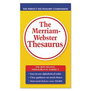 ADVANTUS CORPORATION The Merriam-Webster Thesaurus, Dictionary Companion, Paperback, 800 Pages