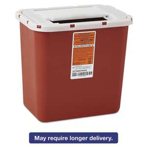 MEDLINE INDUSTRIES, INC. Sharps Container, Freestanding/Wall Mountable, 8qt, 23 1/2 x 19 7/10 x 28, Red