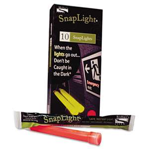 MILLER'S CREEK Snaplights, 6"l x 3/4"w, Red, 10/Pack