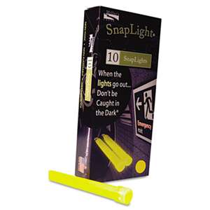 MILLER'S CREEK Snaplights, 6"l x 3/4"w, Yellow, 10/Pack