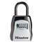 MASTER LOCK COMPANY Locking Combination 5 Key Steel Box, 3 1/2w x 1 5/8d x 4h, Black/Silver