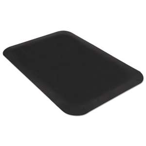 MILLENNIUM MAT COMPANY Pro Top Anti-Fatigue Mat, PVC Foam/Solid PVC, 24 x 36, Black