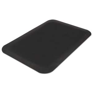 MILLENNIUM MAT COMPANY Pro Top Anti-Fatigue Mat, PVC Foam/Solid PVC, 36 x 60, Black