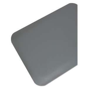 MILLENNIUM MAT COMPANY Pro Top Anti-Fatigue Mat, PVC Foam/Solid PVC, 36 x 60, Gray