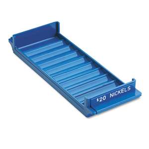 MMF INDUSTRIES Porta-Count System Rolled Coin Plastic Storage Tray, Blue